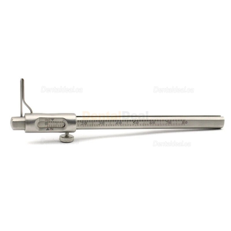 Dental Implant Measuring Gauge Scale 0-80mm Orthodontic Sliding Caliper